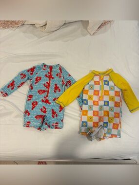 Infant One-Piece Swimsuits Lobster & Disney Winnie the Pooh 9-12 Months
